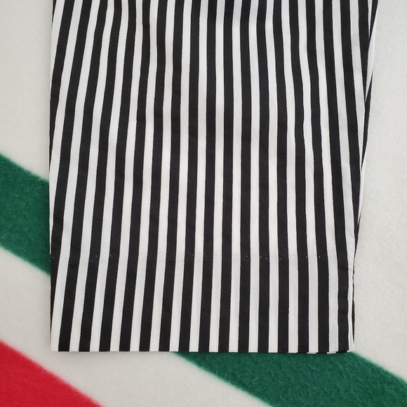 Zara High Waisted Striped Tie Front Poplin Paperbag Pants XS Business Casual - Picture 11 of 12